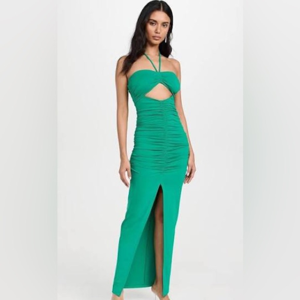 Susana Monaco Vibrant Green Strapless Dress